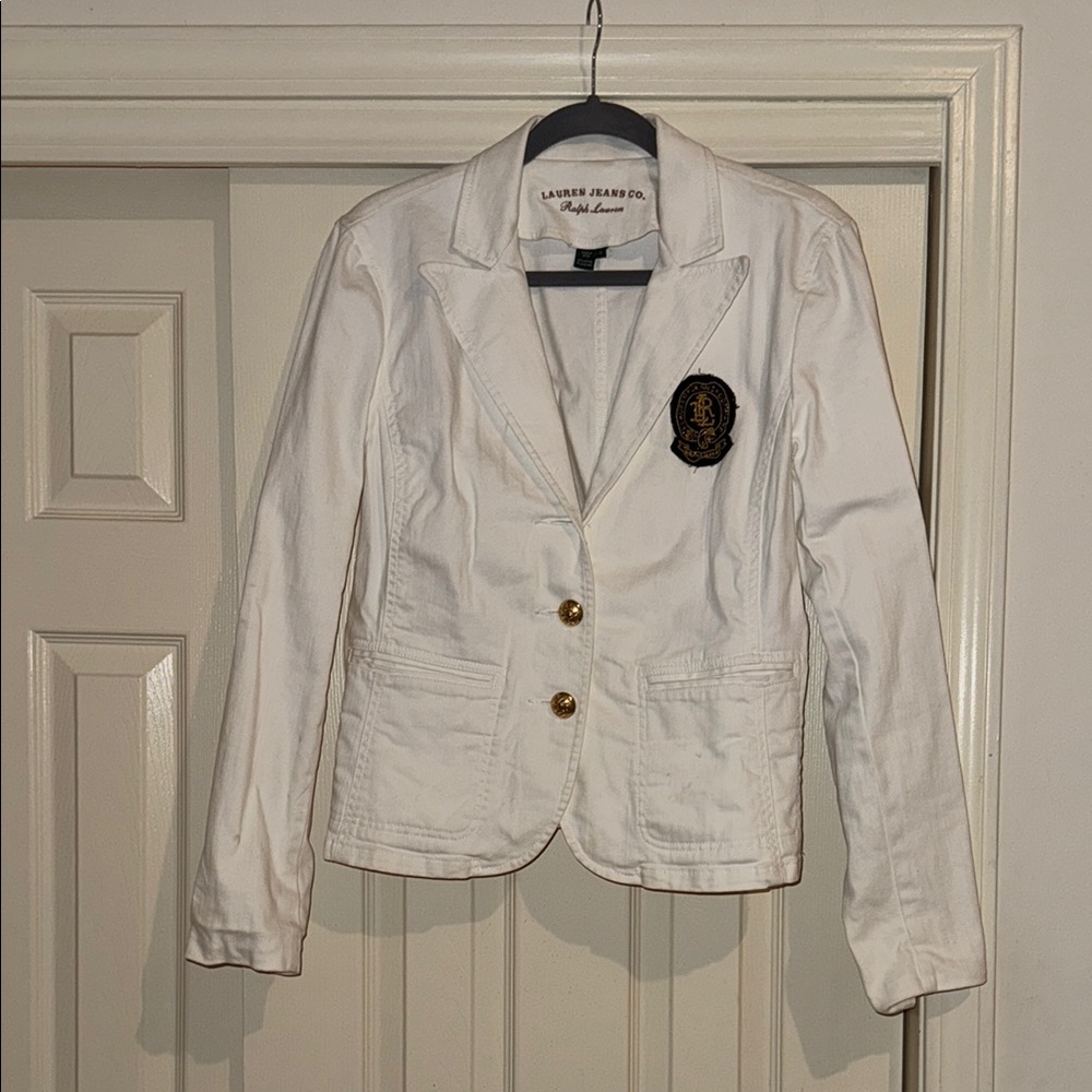 Lauren Ralph Lauren White Blazer Tailored Elegance